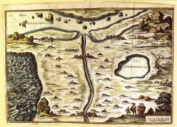 Carte allégorique des étapes de l